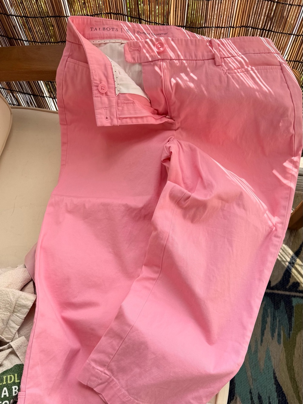 Talbots Pink Cotton Chino Pants